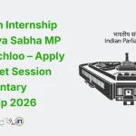 Research Internship with Rajya Sabha MP Sajad Kichloo – Apply for Budget Session Parliamentary Internship 2026