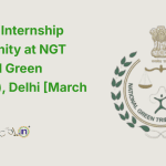 Summer Internship Opportunity at NGT (National Green Tribunal), Delhi [March 2026]