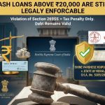 Supreme Court Ruling Cash Loans Above ₹20,000 Remain Legally Enforceable, 2025