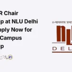 CIIPC-IPR Chair Internship at NLU Delhi 2026 Apply Now for Paid On-Campus Internship