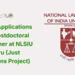 Call for Applications 2026 Postdoctoral Researcher at NLSIU Bengaluru (Just Transitions Project)