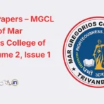 Call for Papers – MGCL Journal of Mar Gregorios College of Law Volume 2, Issue 1 (2026)