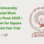 Hiring Social Work Fellow for Pune, 2026 by NALSAR University, for Square Circle Clinic Fair Trial Programme