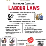 Online Certificate Course on Labour Laws 2026 | Learn Industrial Relations, Wages & Social Security Laws