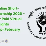 NHRC Online Short-Term Internship 2026 – Apply for Paid Virtual Human Rights Internship (February Batch)
