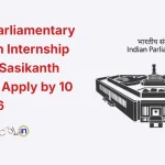 Online Parliamentary Research Internship with MP Sasikanth Senthil – Apply by 10 Jan 2026