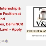 Paid IBC Internship & Associate Position at Vishrut and Associates, Delhi NCR [CA, CS, Law] - Apply Now.