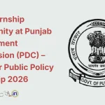 Paid Internship Opportunity at Punjab Development Commission (PDC) – Apply for Public Policy Internship 2026