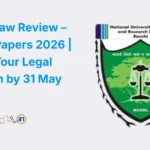 🏛️ NUSRL Law Review – Call for Papers 2026 Submit Your Legal Research by 31 May