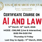 Online Course on Artificial Intelligence (AI) & Law for [Engineering, Law, Etc.] LRA