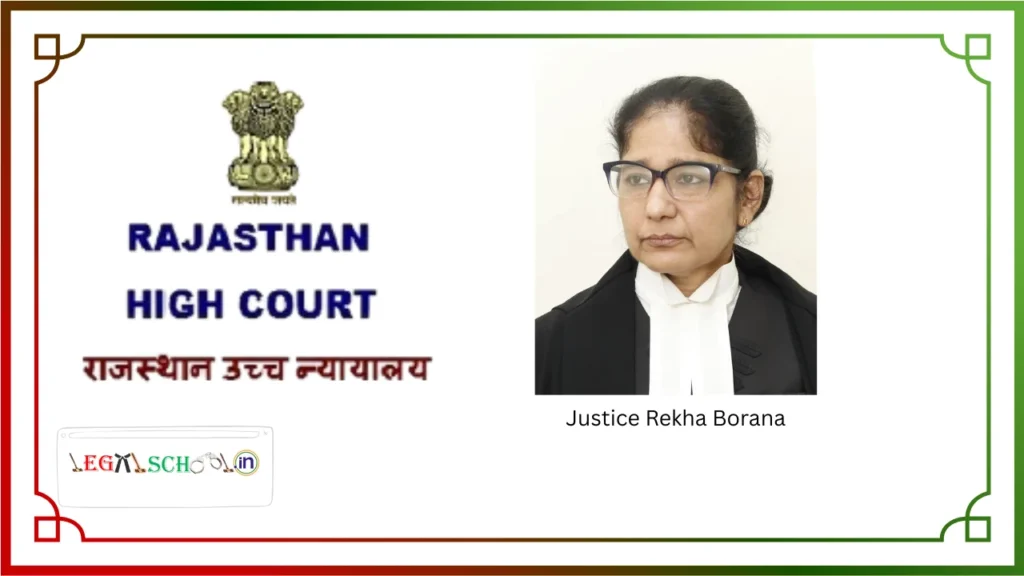Legal Researcher Job at Rajasthan High Court, with Justice Rekha Borana, 2026