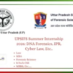 UPSIFS Summer Internship 2026 Eligibility, Dates, Fees & How to Apply