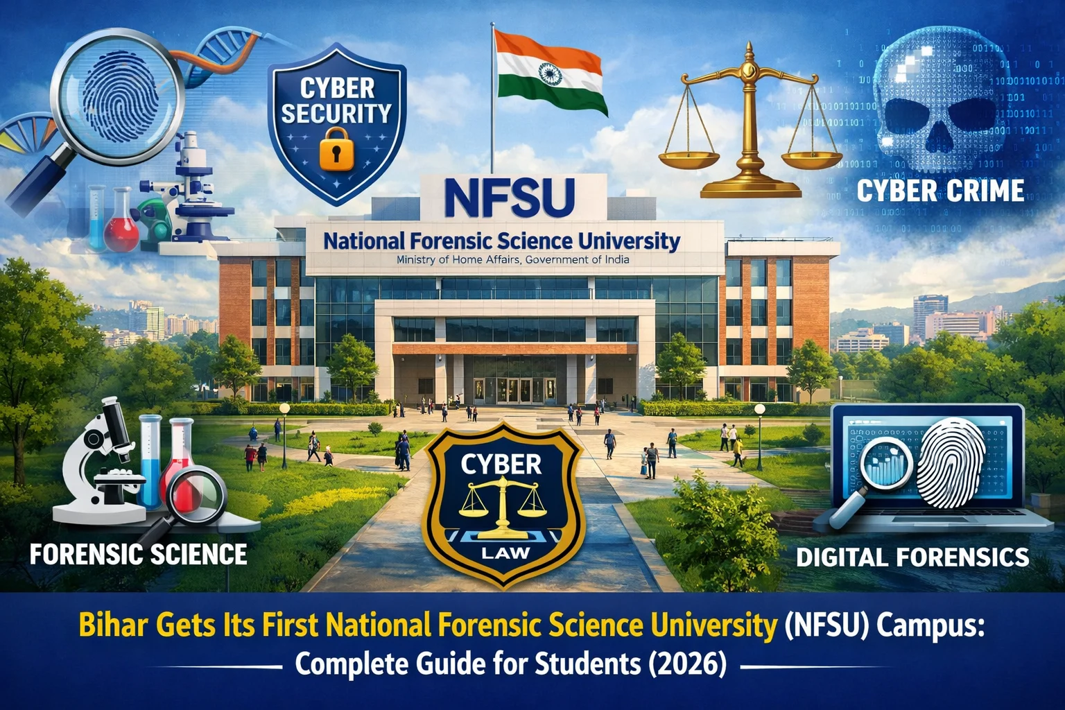 Bihar Gets Its First National Forensic Science University (NFSU) Campus Complete Guide for Students (2026)