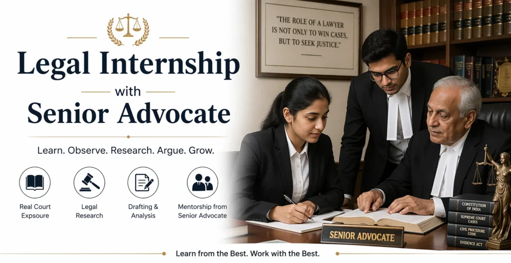 Remote Legal Internship Adv. J. Julius Mera Smith Chambers