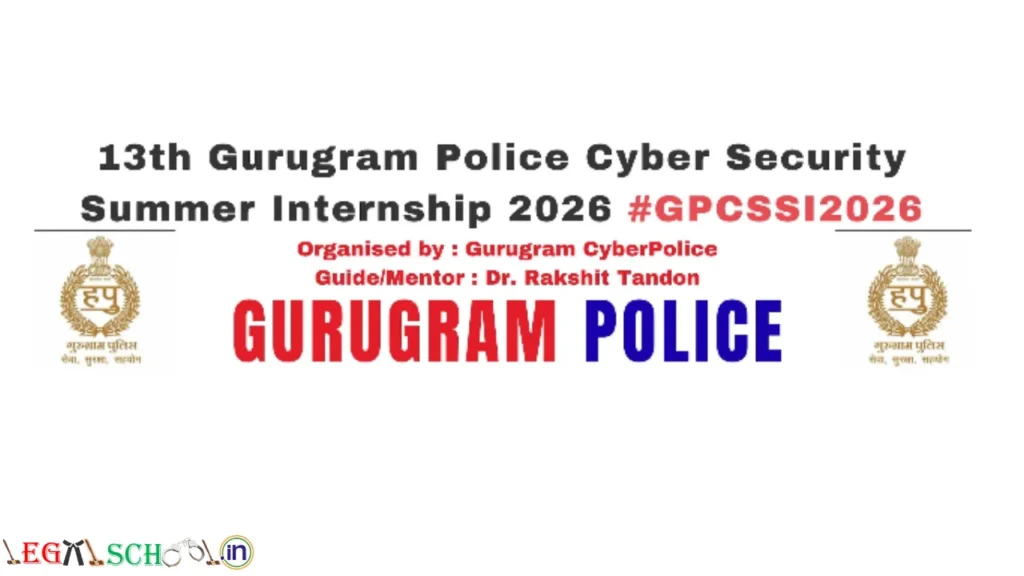 Gurugram Police Cyber Security Summer Internship (GPCSSI) 2026 Apply for Cyber Warriors & Cyber Ambassadors Program