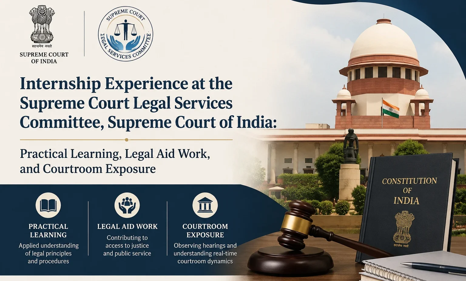 Internship Experience @ Supreme Court Legal Services Committee Supreme Court of India, 2026, Shivam Jaurwal
