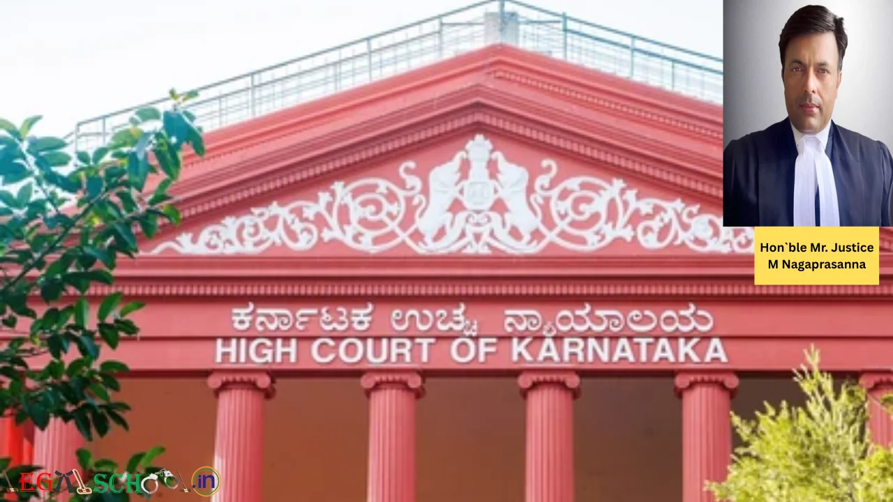 Law Clerk cum Research Assistant Vacancy Chambers of Justice M Nagaprasanna High Court of Karnataka, 2026