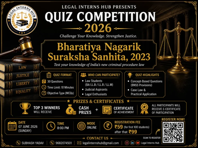 Bharatiya Nagarik Suraksha Sanhita (BNSS) Online Quiz Competition 2026 – Registration, Eligibility, Prizes & Full Details