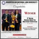 HNLU Team Wins 9th Dastur National Direct Tax Moot Court Competition 2026; Students Secure Top Individual Awards
