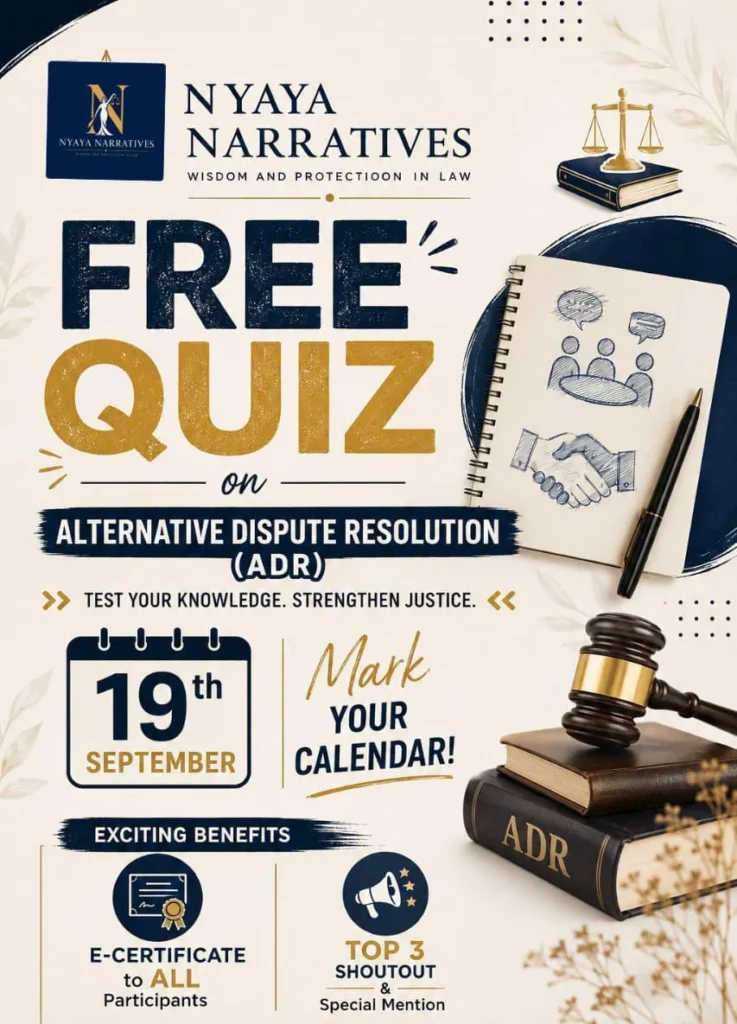 Free ADR Quiz 2026 for Law Students | Nyaya Narratives